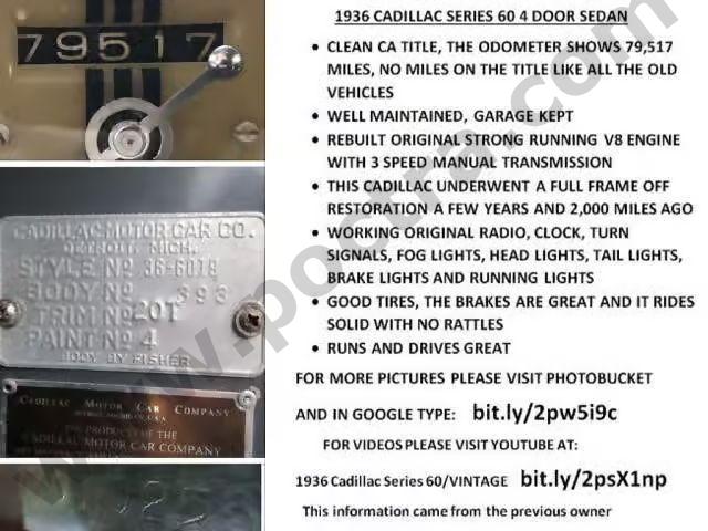 1936 Cadillac 60 Special image 9