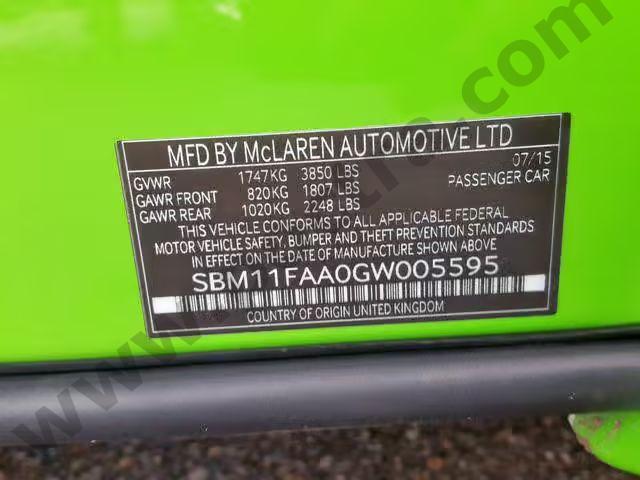 2016 Mclaren Automotive 650s Spide image 9