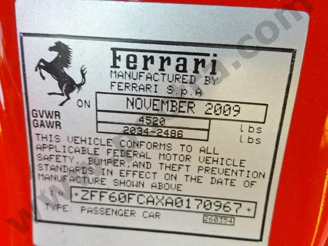 2010 Ferrari 599 Gtb Fi image 9