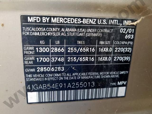 2001 Mercedes-benz Ml 320 image 9