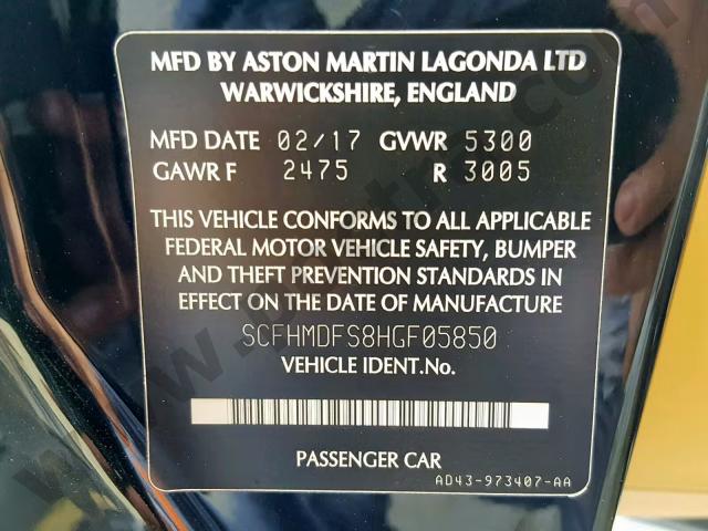 2017 Aston Martin Rapide S image 9