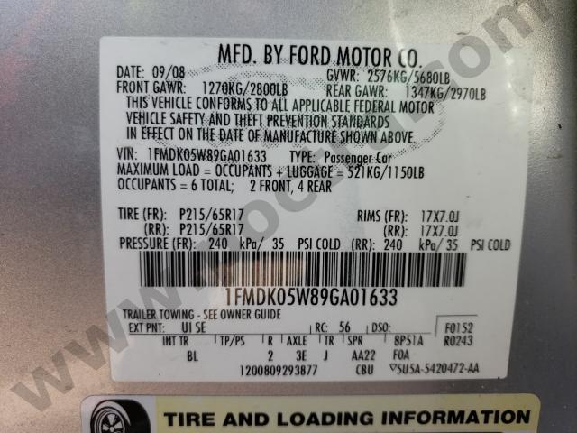 2009 Ford Taurus X S image 9