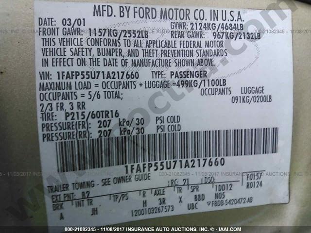 2001 Ford Taurus SES image 9