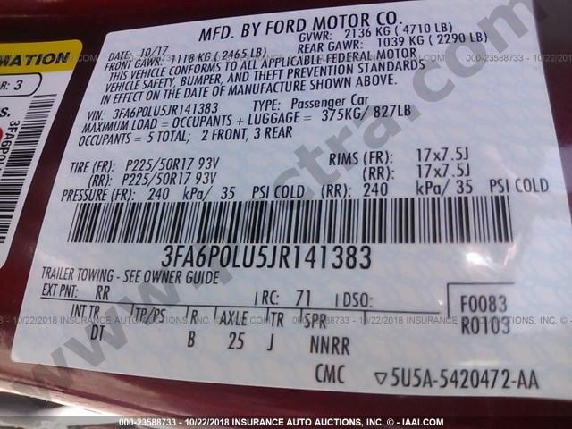 3fa6p0lu5jr141383 2018 Ford Fusion Se Hybrid Poctra Com - 2018 Ford Fusion Paint Codes
